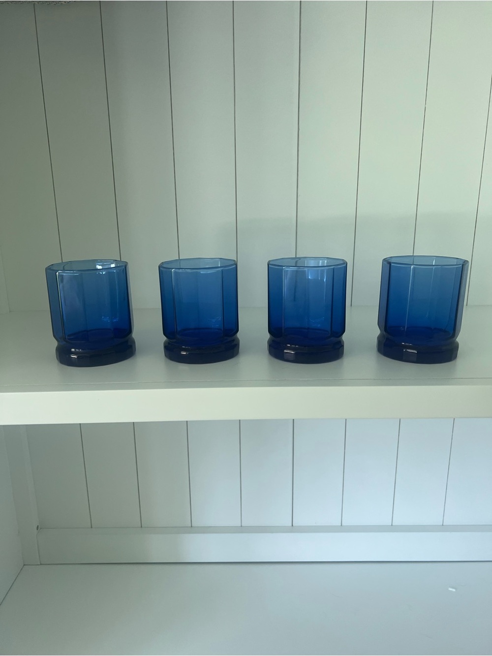 Blue Glass Tumbler Set - Sleek Home Accents